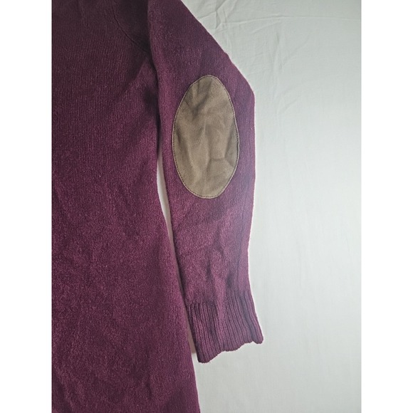 Rugby Ralph Lauren Wool Cashmere Suede Elbow Patch Preppy Tunic Sweater Dress S - Picture 5 of 16
